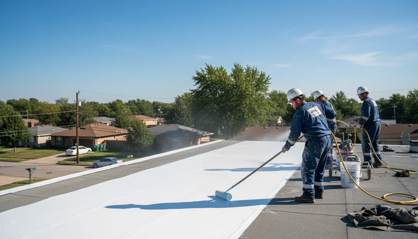 Commercial roof coating in Alba, PA near me